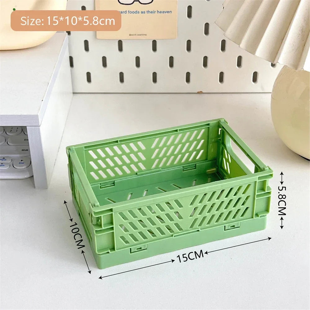 Storage box – Durable plastic – Collapsible design – Ideal for toys and cosmetics – Versatile home organizer