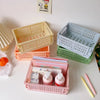 Storage box – Durable plastic – Collapsible design – Ideal for toys and cosmetics – Versatile home organizer