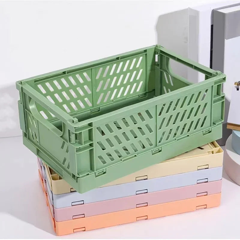 Storage box – Durable plastic – Collapsible design – Ideal for toys and cosmetics – Versatile home organizer