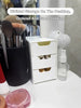 Storage box – Durable plastic – Three-layer design – White – Ideal for jewelry and small items – 9.5 x 5.5 x 4.3 in