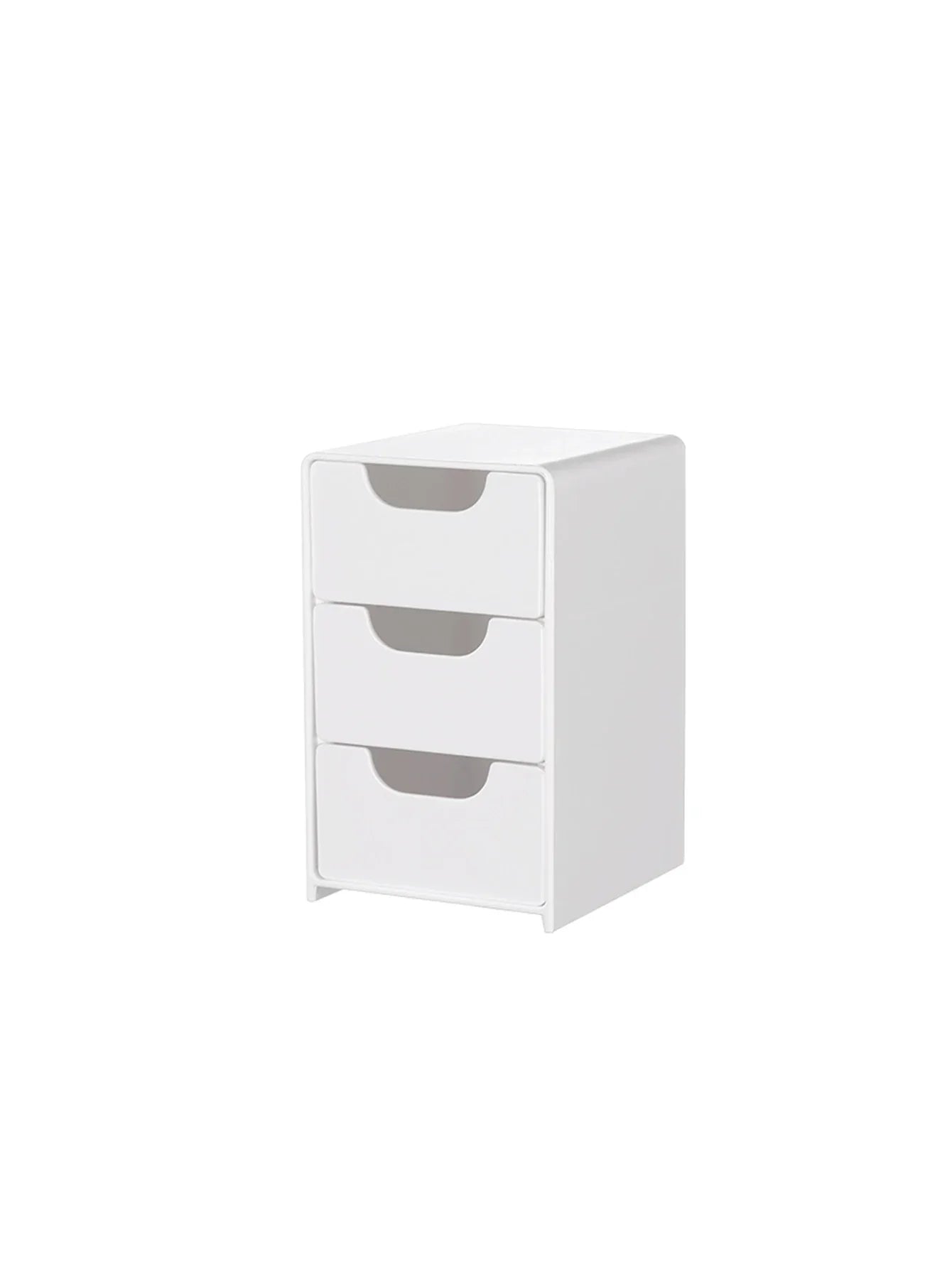 Storage box – Durable plastic – Three-layer design – White – Ideal for jewelry and small items – 9.5 x 5.5 x 4.3 in
