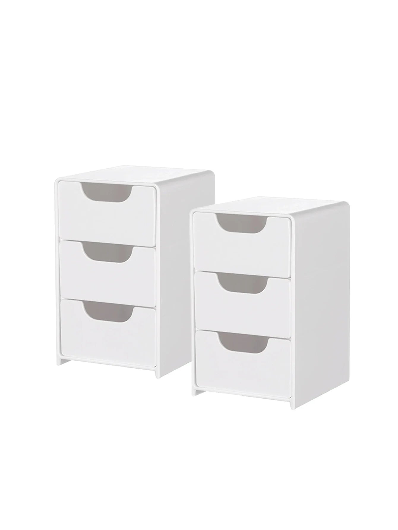 Storage box – Durable plastic – Three-layer design – White – Ideal for jewelry and small items – 9.5 x 5.5 x 4.3 in