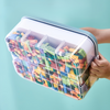 Storage organizer – Durable plastic – Stackable design – Ideal for toys and small items – Modern home or kids' room solution