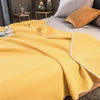 Summer quilt – Lightweight fabric – Elegant yellow gold design – Ideal for warm nights – 60 x 80 or 71 x 87 or 80 x 90