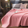 Summer quilt – Lightweight fabric – Blush color – Elegant bedding for warm nights