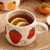 Sunny Fruit Ceramic Coffee Mug Set