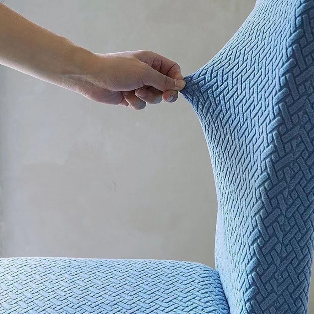 Sylva Jacquard Velvet Stretch Dining Chair Cover