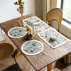 Tapestry placemat – Floral design – Round and rectangular options – Elegant dining accessory