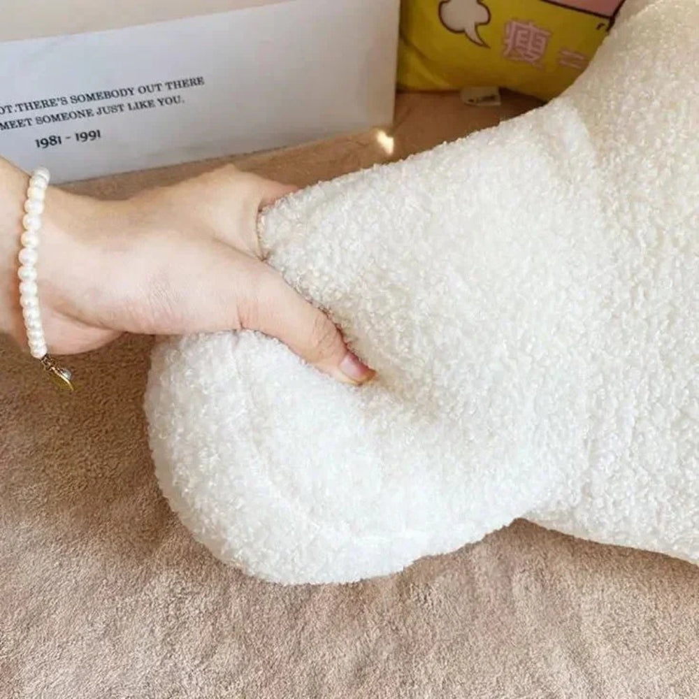 Teddy Shape Waist Backrest Cushion