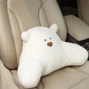 Teddy Shape Waist Backrest Cushion