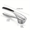 Minimalist Stainless Garlic Squeezer with Non-Slip Handle