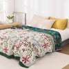Throw blanket – 100% organic cotton – Soft 4-layer gauze – Cozy indoor and outdoor accessory