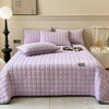 Throw blanket – Soft fabric – Modern square texture – Cozy home accessory