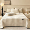 Throw blanket – Soft fabric – Modern square texture – Cozy home accessory