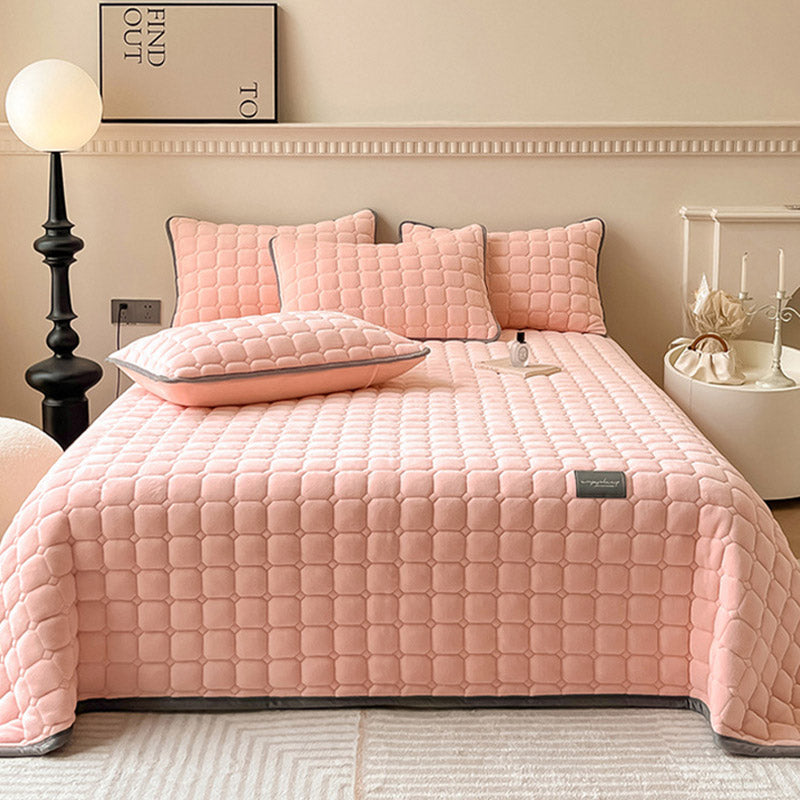 Throw blanket – Soft fabric – Modern square texture – Cozy home accessory