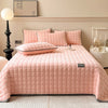 Throw blanket – Soft fabric – Modern square texture – Cozy home accessory