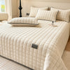 Throw blanket – Soft fabric – Modern square texture – Cozy home accessory