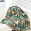 Throw blanket – Woven cotton – Jungle tiger print – Cozy sofa or bed accessory – 60 x 80 inches
