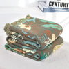 Throw blanket – Woven cotton – Jungle tiger print – Cozy sofa or bed accessory – 60 x 80 inches