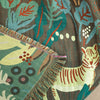 Throw blanket – Woven cotton – Jungle tiger print – Cozy sofa or bed accessory – 60 x 80 inches