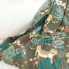 Throw blanket – Woven cotton – Jungle tiger print – Cozy sofa or bed accessory – 60 x 80 inches