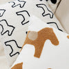 Throw pillow cover – 100% polyester – Cute embroidered animal design – Cozy home accessory – 17.7 x 17.7 in