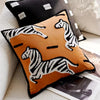 Throw pillow cover – 100% polyester – Cute embroidered animal design – Cozy home accessory – 17.7 x 17.7 in