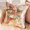 Throw pillow cover – Soft fabric – Pink retro design – Decorative home accent for living room