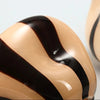 Thurid Glass Striped Pumpkin Vase