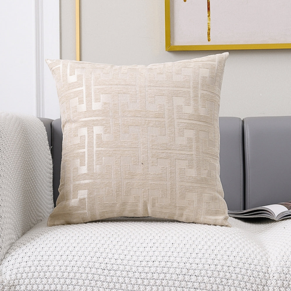 Timeless Maze Pattern Cushion Cover