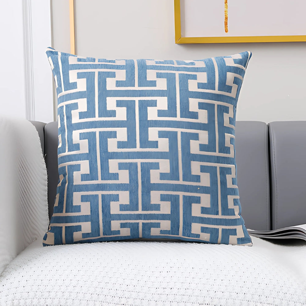 Timeless Maze Pattern Cushion Cover