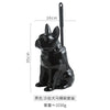 French bulldog ceramic toilet brush holder with black and white dog design – stylish bathroom cleaning accessory with hidden toilet brush