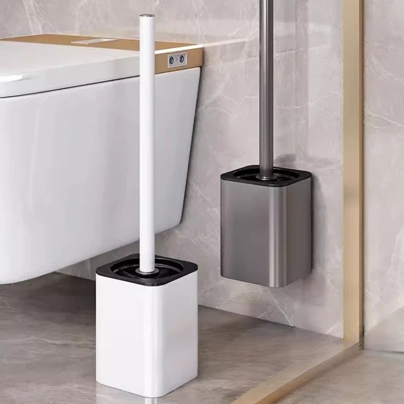 Toilet brush and holder – Wall-mounted design – Space-saving and hygienic bathroom accessory
