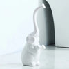 Toilet brush set – Elegant white design – Durable brush with plastic handle for bathroom organization