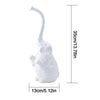 Toilet brush set – Elegant white design – Durable brush with plastic handle for bathroom organization