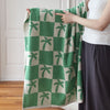 Towel set – Cotton – Cactus and palm design – Beach or spa use – Absorbent and durable
