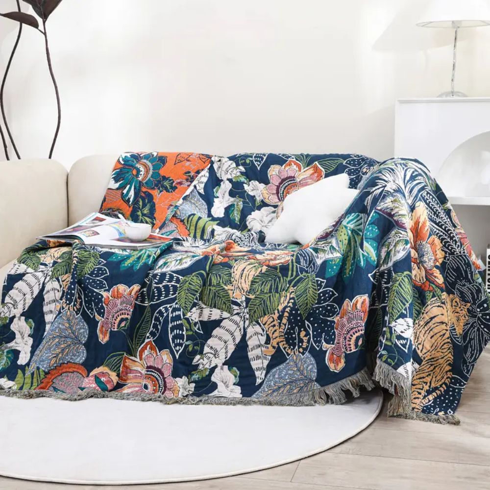 Tropic Twilight Cotton Blanket