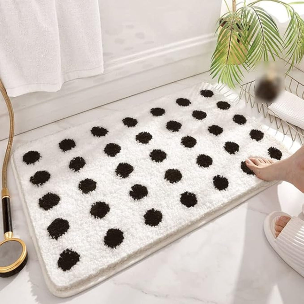 50% OFF | DotLounge® | Cozy Polka Dot Bath Rug