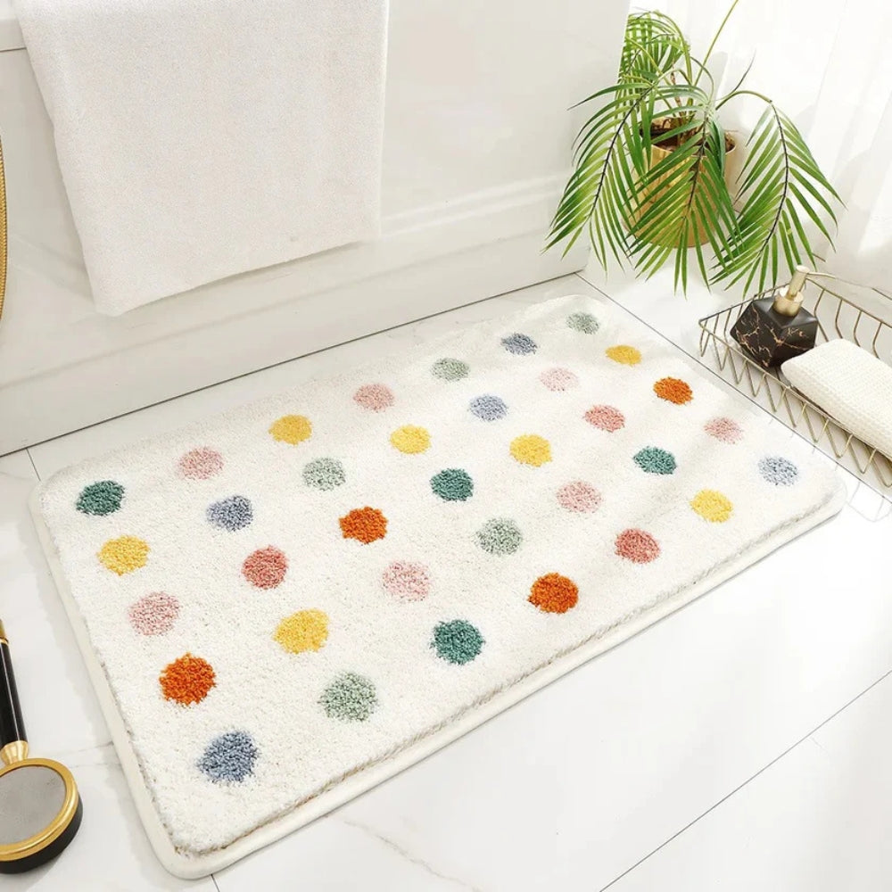 DotLounge® | Cozy Polka Dot Bath Rug