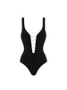 Colorblock Minimal One Piece Swimsuit Set