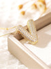 Pavé Bubble Letter Monogram Necklace