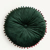 Veloura Round Vintage Quilted Ottoman Cushion Pad