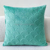 Velvet-look cushion covers – Soft fabric – Distinctive shell design – Cozy home accents – 17.7 x 17.7 in