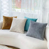 Velvet-look cushion covers – Soft fabric – Distinctive shell design – Cozy home accents – 17.7 x 17.7 in