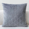 Velvet-look cushion covers – Soft fabric – Distinctive shell design – Cozy home accents – 17.7 x 17.7 in