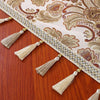 Vintessa Vintage Embroidered Tassel Tablecloth