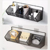 Wall-Mounted Kitchen Storage Basket – Durable Iron – Black – Organizes Spices and Vegetables