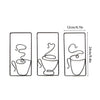 Wall art – Black iron coffee cup design – Creative indoor and outdoor wall decor