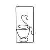 Wall art – Black iron coffee cup design – Creative indoor and outdoor wall decor