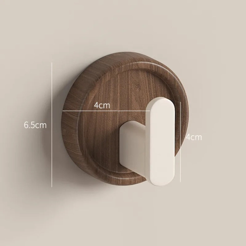Wall hook – Solid walnut wood – Minimalist Nordic design – Perfect key holder for wall or coat hooks